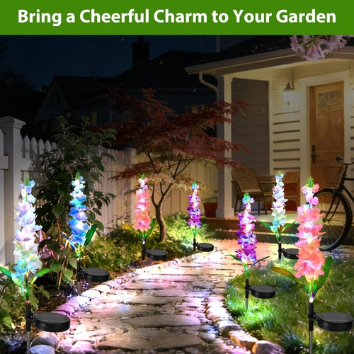 Solar Flower Lights Outdoor Waterproof 4 pieces