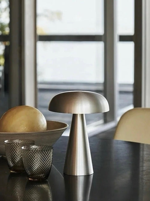 Modern Mushroom Dimmable Portable Led Table Lamp